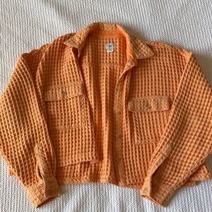 Urban Outfitters Orange Button Down Shirt